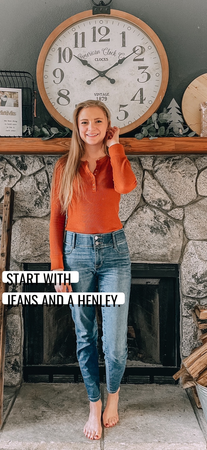 How to Style A Henley, 2 Different Ways